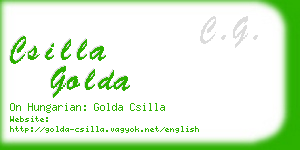 csilla golda business card